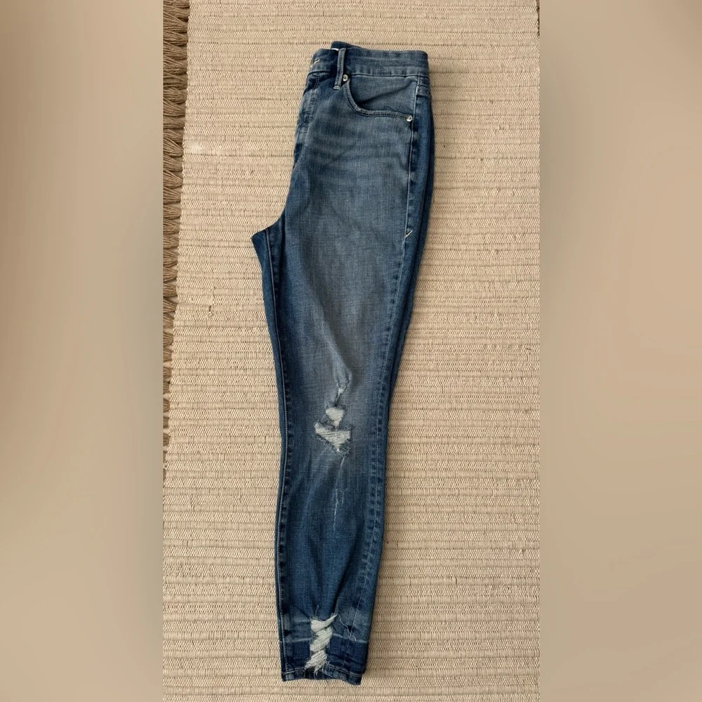 Good‎ American Distressed Skinny Jeans Women's Size 30 - Picture 4 of 11